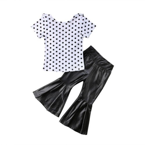 Toddler Kid Baby Girl Polka Dot Tops