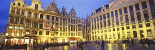 Grand Place  Brussels  Belgium Poster Print by  - 36 x 12