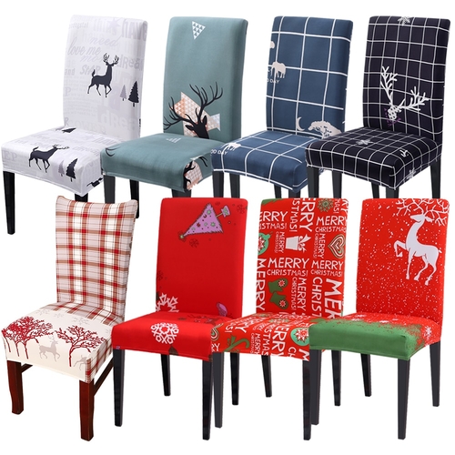 Christmas Chair Cover Big Elastic Seat Chair