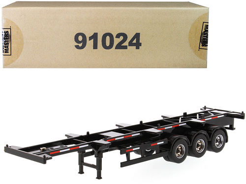 40\' Skeleton Trailer Black \Transport Series\" 1/50 Diecast Model by
