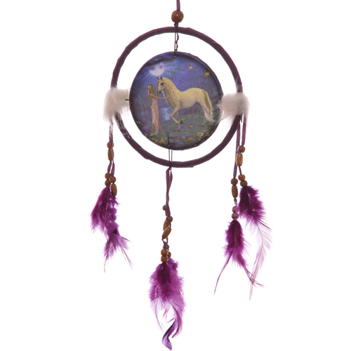 Decorative Fantasy Unicorn Garden 16cm Dreamcatcher