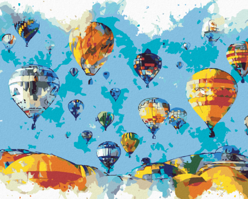 Paint by Numbers - PAINTED BALLOONS