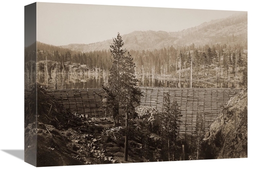 Global Gallery GCS-455381-16-142 16 in. Dam & Lake, Nevada County&