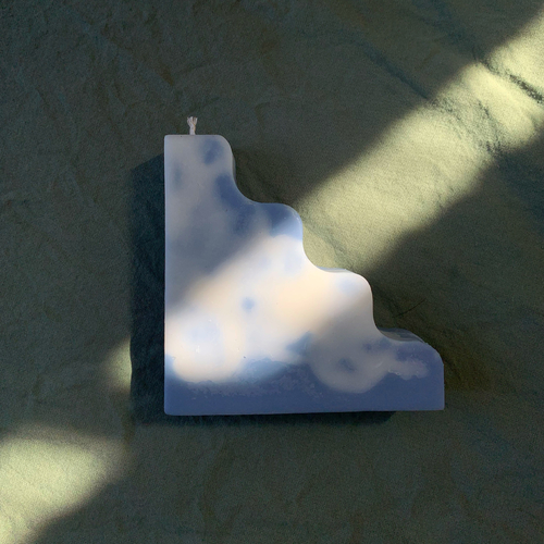 Stairs Soy Pillar Candle - Cloudy