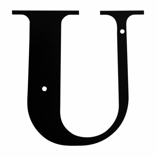 Wrought Iron House Letter U Small