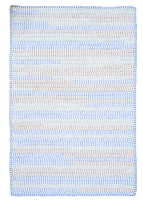 Colonial Mills Rug TK58R084X108B Ticking Stripe- Starlight 7 ft. x 9 f