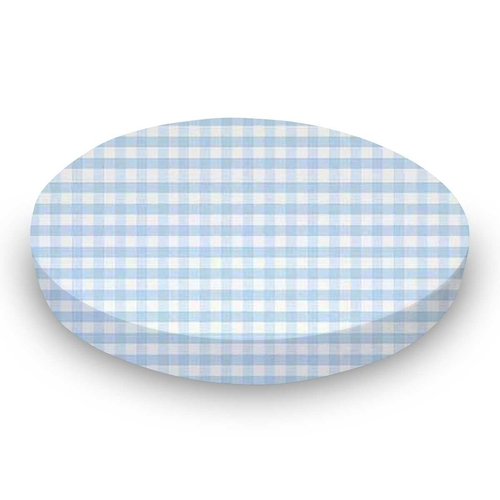 SheetWorld Fitted Oval Crib Sheet Fits Stokke Mini - 100% Cotton