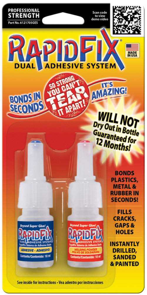 RapidFix 6121728 Dual Adhesive System 10ml