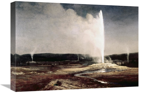 Global Gallery GCS-276737-22-142 22 in. Geysers in Yellowstone Park Ar