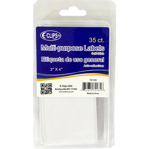 Multipurpose White Labels - 35 Count