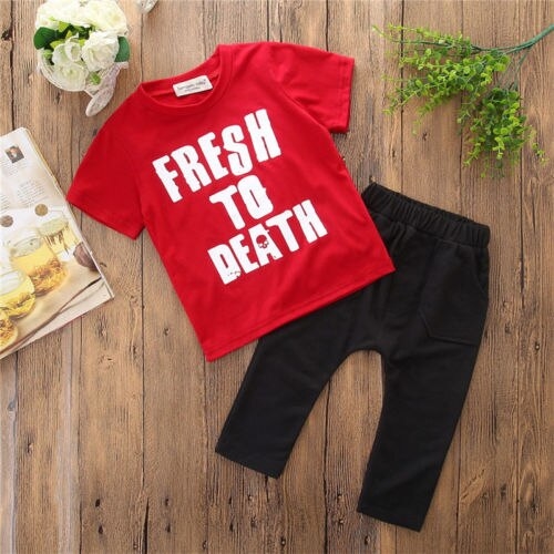 Toddler Kids baby Boys Summer T shirt Tops Long