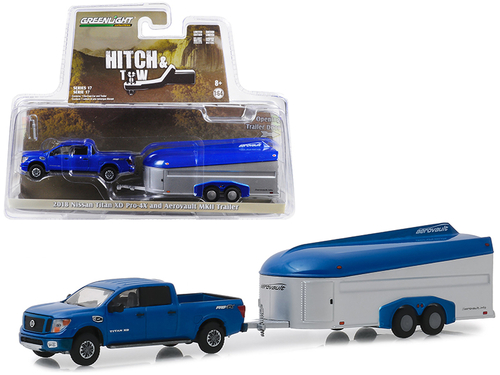 2018 Nissan Titan XD Pro-4X Pickup Truck Dark Blue and Aerovault MKII