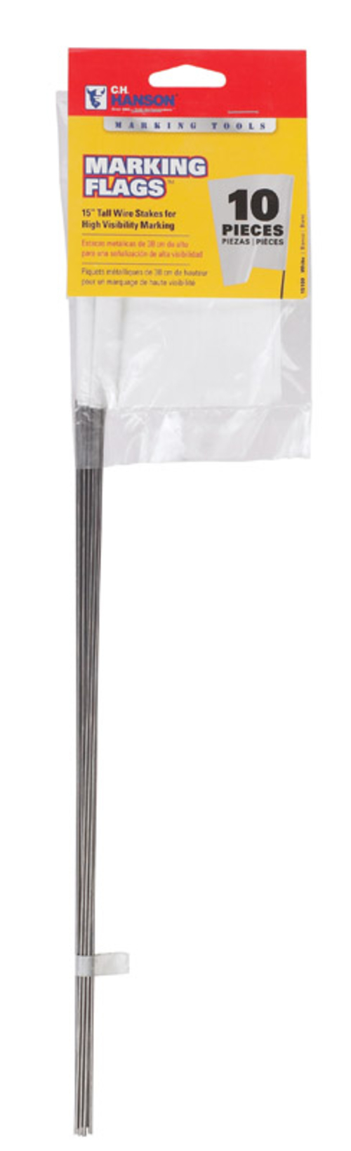 CH Hanson 2198588 15 in. Marking Flags - White