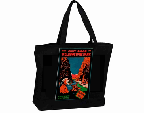 Tote Bag XL Travel Poster William cody Yellowstone Park 1916