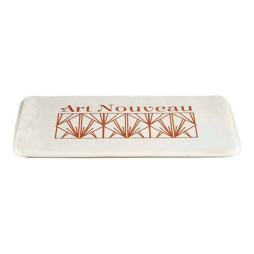 Bath rug Art Nouveau White Bronze 40 x 1,5 x 60 cm