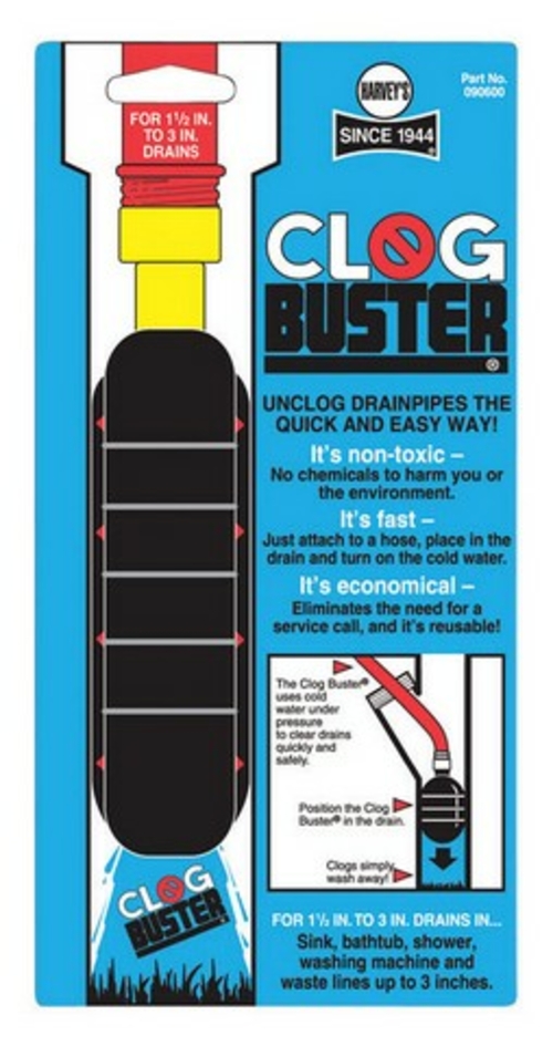 Harvey 090600 Clog Buster Fits 1.5 - 3 in. drains
