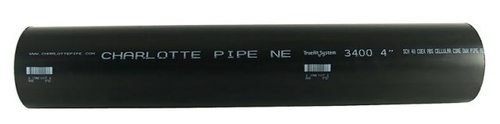 Charlotte Pipe & Foundry ABS032000200 ABS Foam Core Pipe  Black - 
