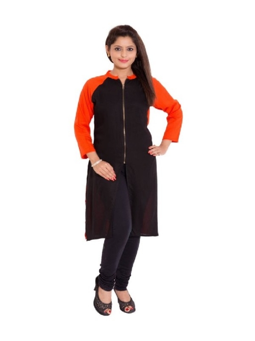 Women's Kurti - Round Neck - Polyster Material