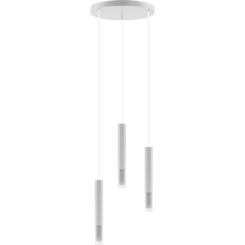 Madera2 Hexa hangs 3 fl (plaphone) white cloche