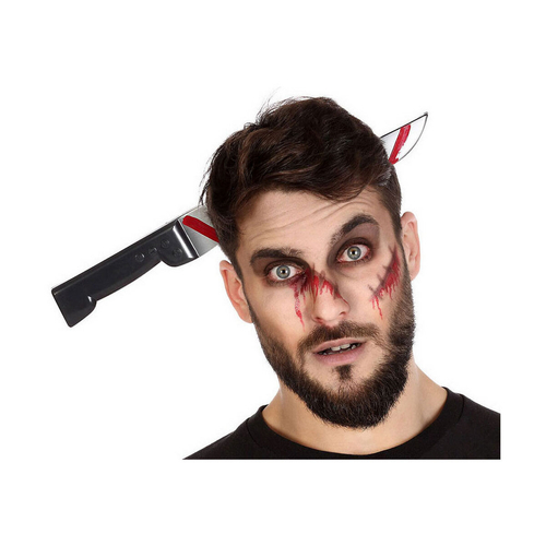 Headband Knife Red Multicolour Plastic Halloween Terror