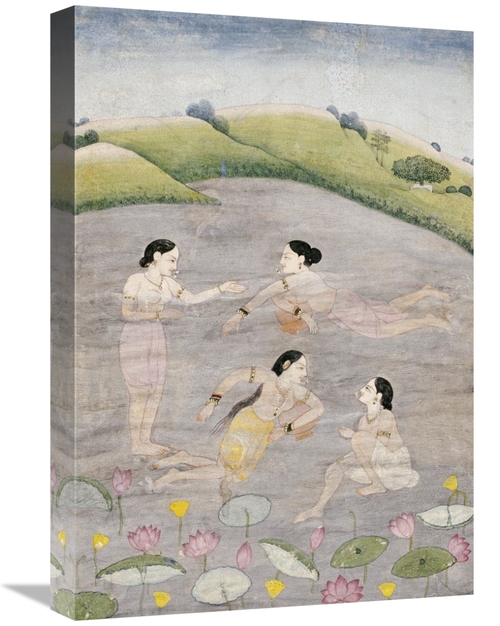 Global Gallery GCS-266652-22-142 22 in. The Wives of Raga Hindola Swim