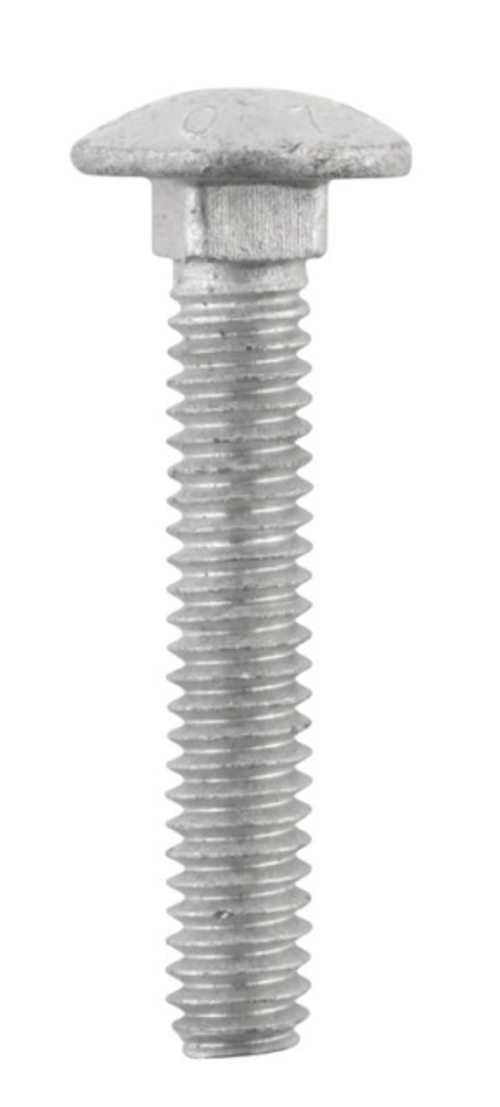 Hillman 812509 0.25 x 1.5 in. Hot Dipped Galvanized Carriage Screw Bol