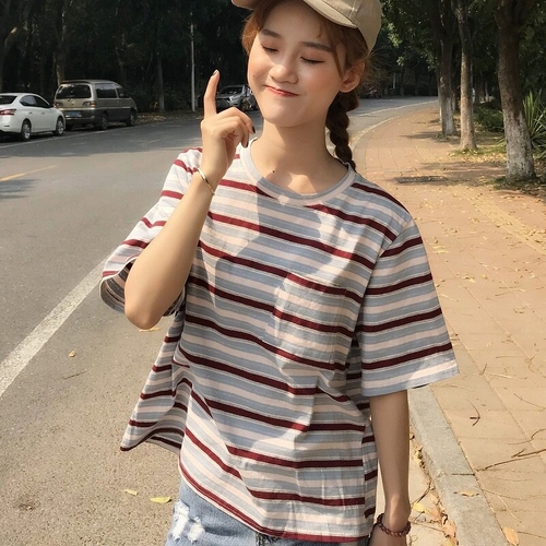 Korean Ladies Casual Oversized T shirt Summer