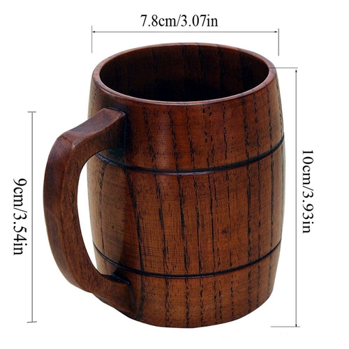 Eco Friendly Handcraft DIY Wooden Milk Coffee Mug