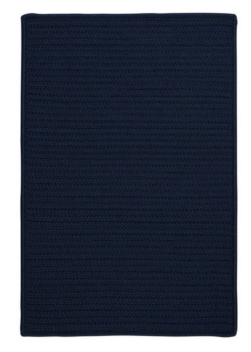 Colonial Mills Rug H561R048X048S Simply Home Solid - Navy 4 ft. square