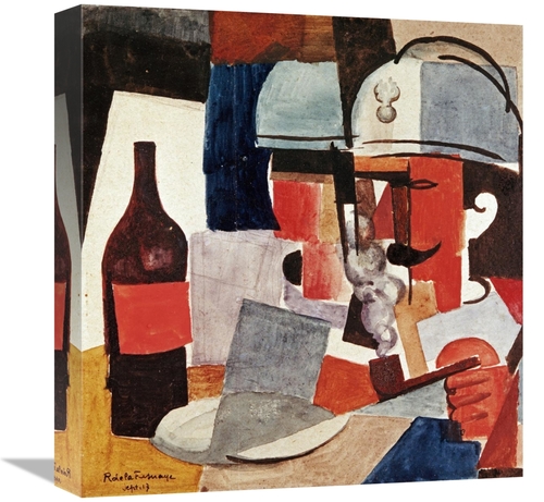 Global Gallery GCS-266171-16-142 16 in. Soldier with Pipe & Bottle Art