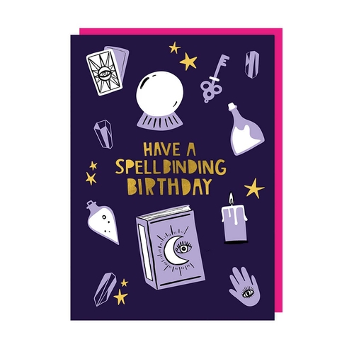 Spellbinding Witch Birthday Card (Pack of 6)