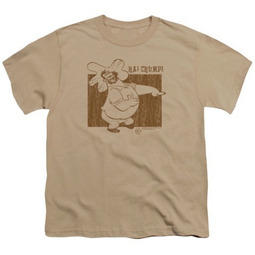 Trevco Popeye-Ha Chump Short Sleeve Youth 18-1 Tee, Sand - XL