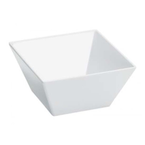 Melamine Square White Bowl - 5"