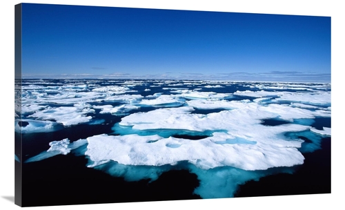 Global Gallery GCS-452513-40-142 40 in. Ice Floes in Cumberland Sound&
