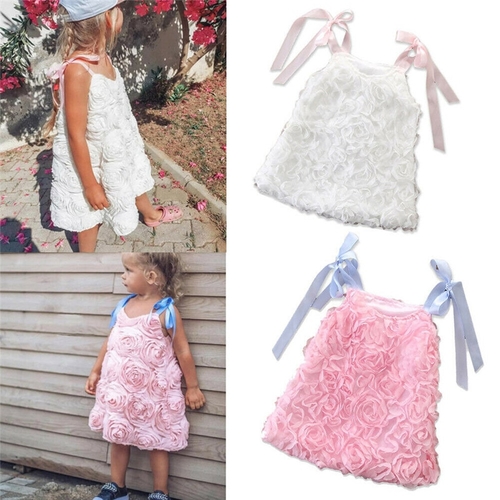 Fashion Kids Baby Girls Summer Princess Dress 3D