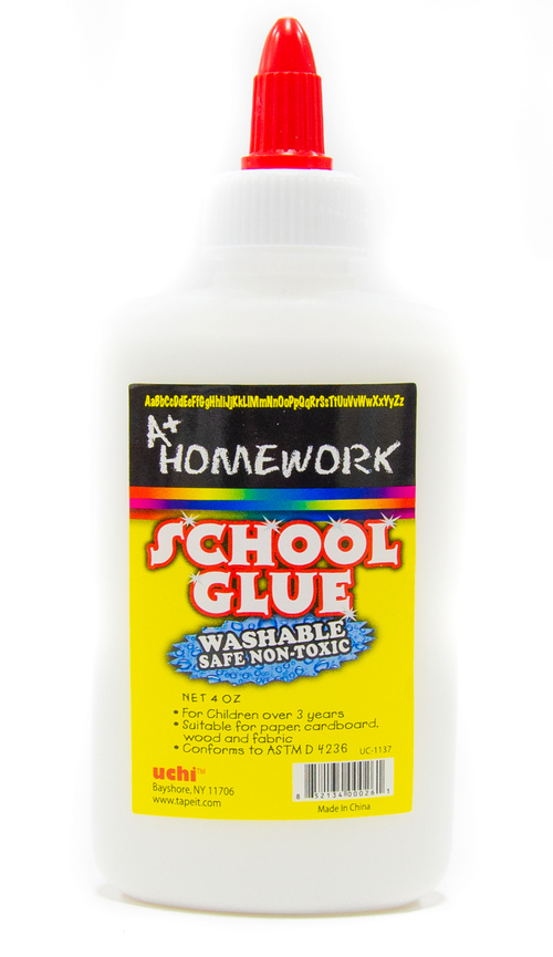 A+ Homework White School Glue - Washable, 4 oz