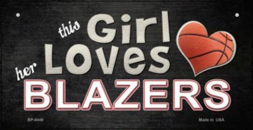 Smart Blonde BP-8440 3 x 6 in. This Girl Loves Her Blazers Novelty Met