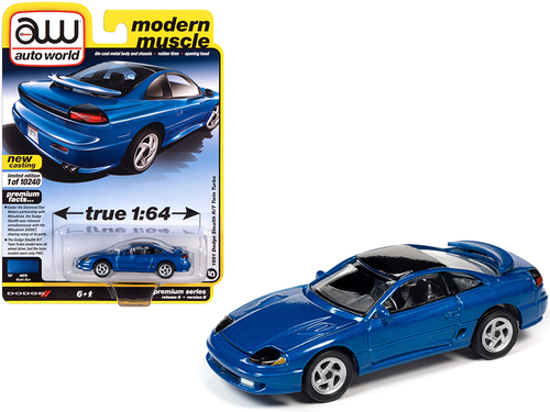 1991 Dodge Stealth R/T Twin Turbo Mystic Blue Metallic with Black Top