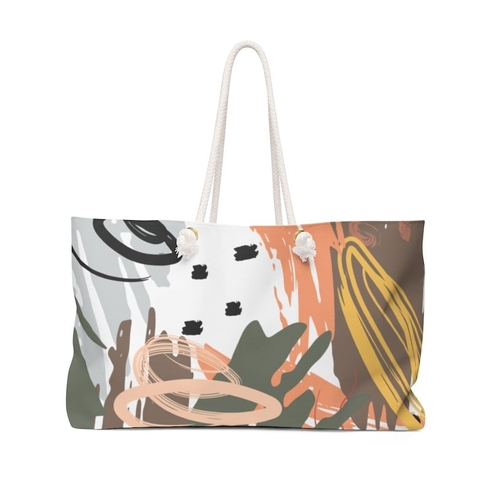 Pattern Green Handbag - Weekender Tote Bag
