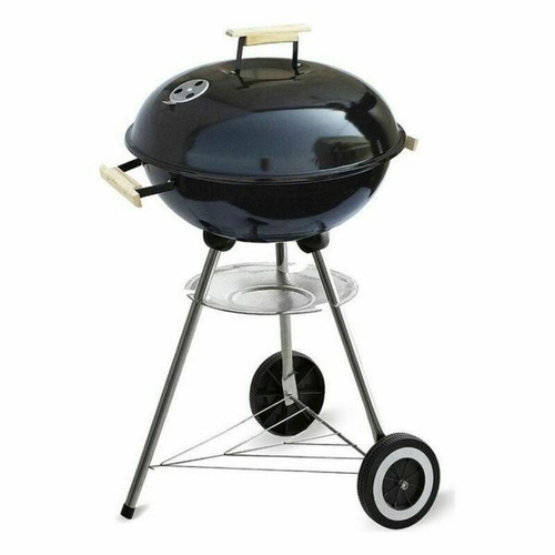 Coal Barbecue with Cover and Wheels Algon VEN8433774694946 48 x 56 x