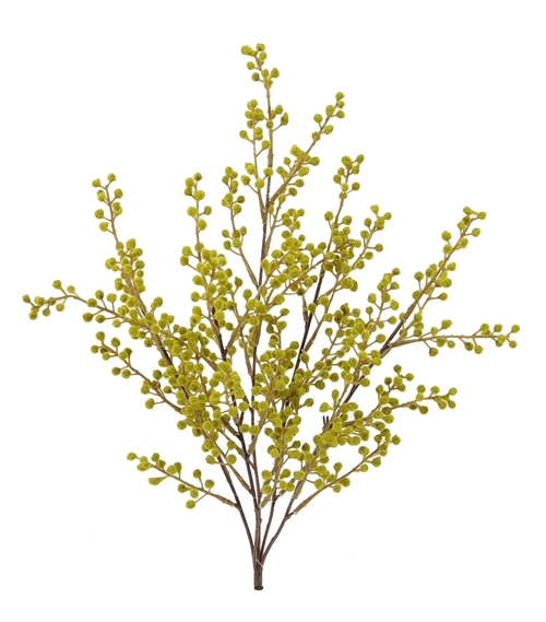 Admired by Nature GPB6852-MOSS 18 in. Faux Flocked Berry Decoration&#4