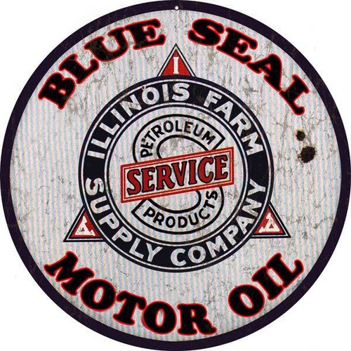 3 Inch Cloth Patch Blue Seal Motor Oil