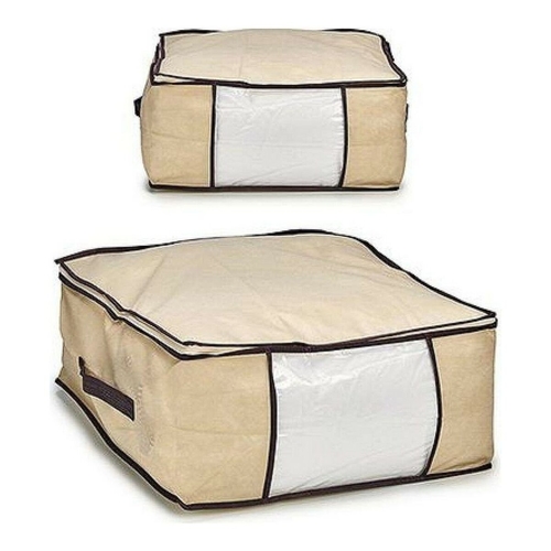 Storage Box 8430852414618 Beige Brown Transparent 40 L 45 x 20 x 45 cm