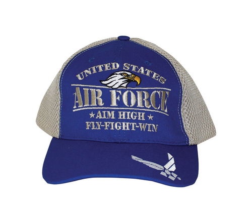 JWM 9623547 U.S. Air Force Logo Baseball Cap, Royal Blue - One Siz