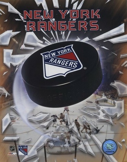 Photofile PFSAAGR17001 New York Rangers 2005 - Logo Puck Sports Photo 