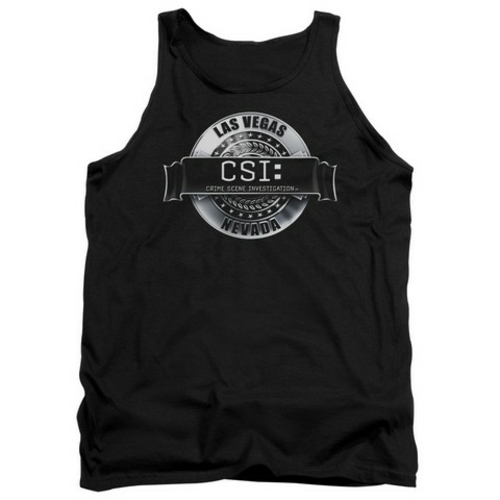 Trevco Csi-Rendered Logo - Adult Tank Top - Black- Medium