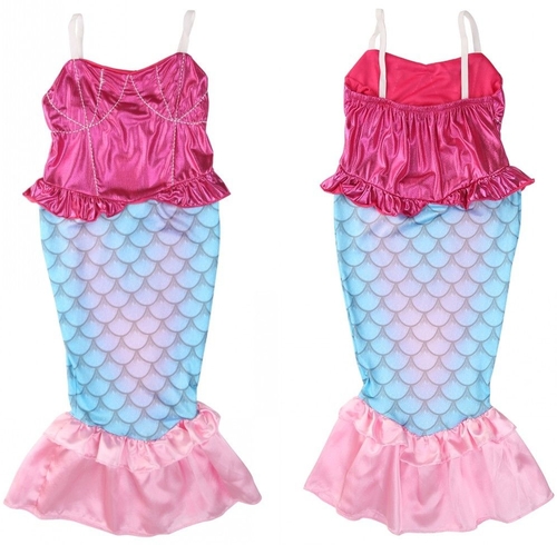 Cute Pink Blue Mermaid Tail Kids Girls Bikini