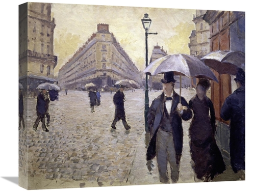 Global Gallery GCS-276948-22-142 22 in. Paris Street--Rainy Weather - 