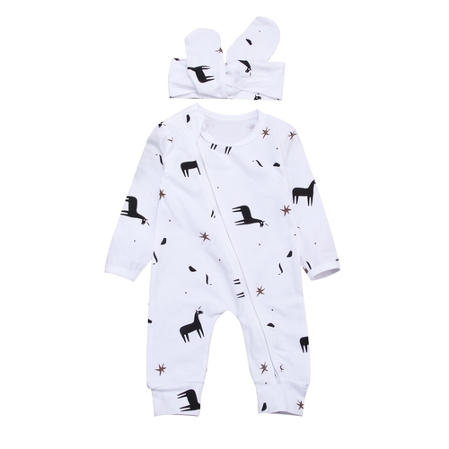 Cotton Newborn Kids Baby Girl Boy Warm Romper