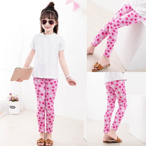 Autum Children Trousers Printing Leggings